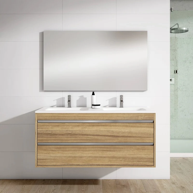 Mueble de baño moderno 2 senos Slider