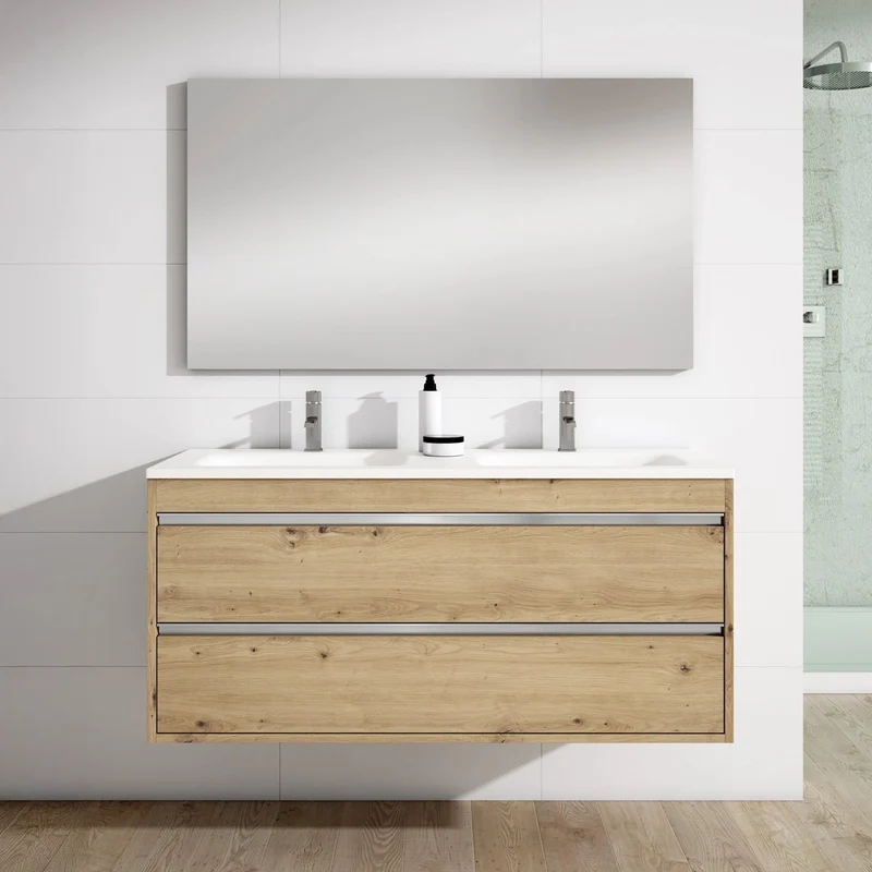 Mueble de baño moderno 2 senos Slider