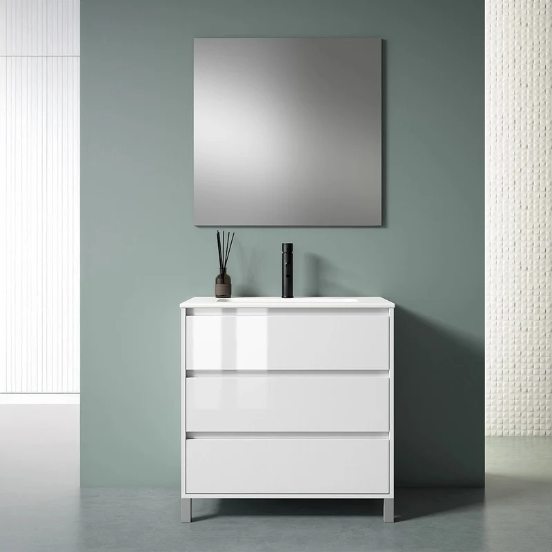 Mueble baño 3 cajones con patas Jade