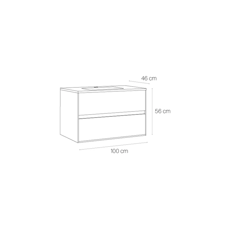 Mueble moderno para baño suspendido Jade