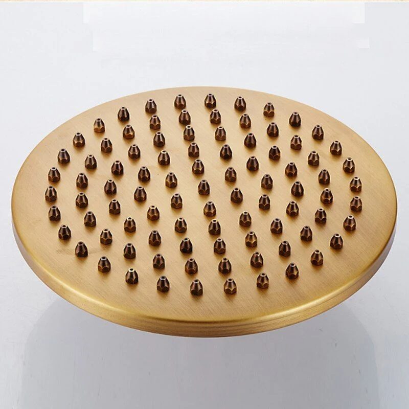 Conjunto de ducha empotrada monomando a pared FLORINA dorado envejecido