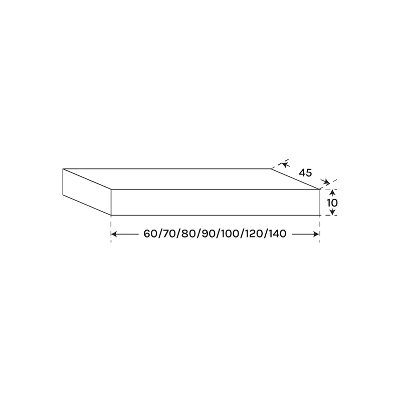 Encimera para lavabo blanca F10