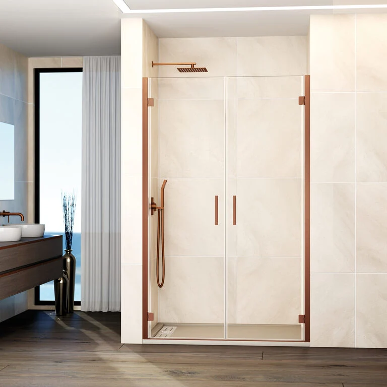 Mampara frontal abatible 2 puertas GLASS