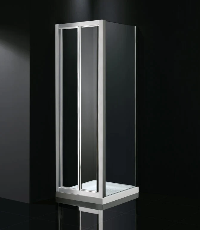 Mampara angular plegable + lateral fijo Akord