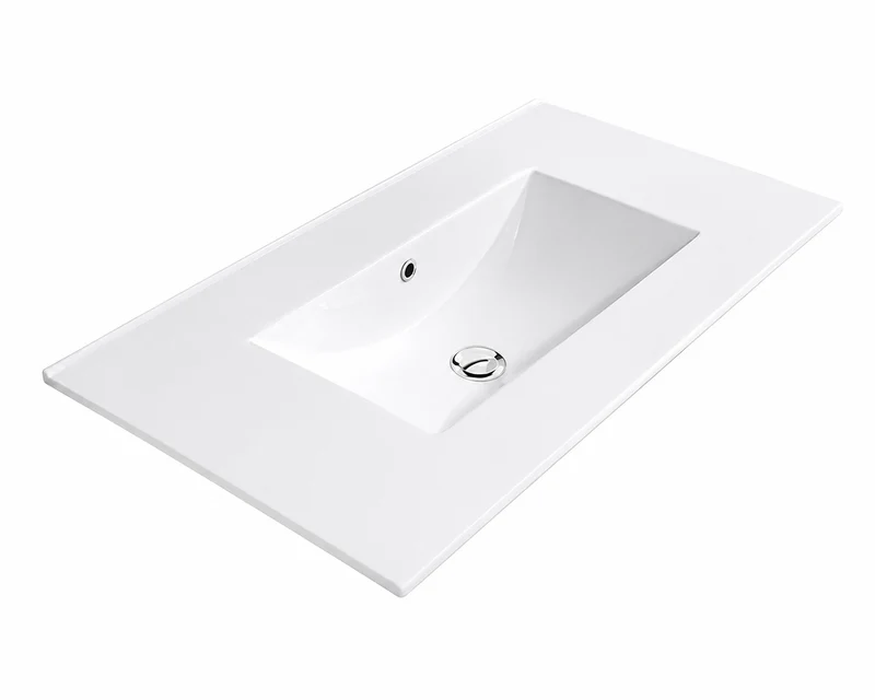 Lavabo porcelana sobre mueble THIN