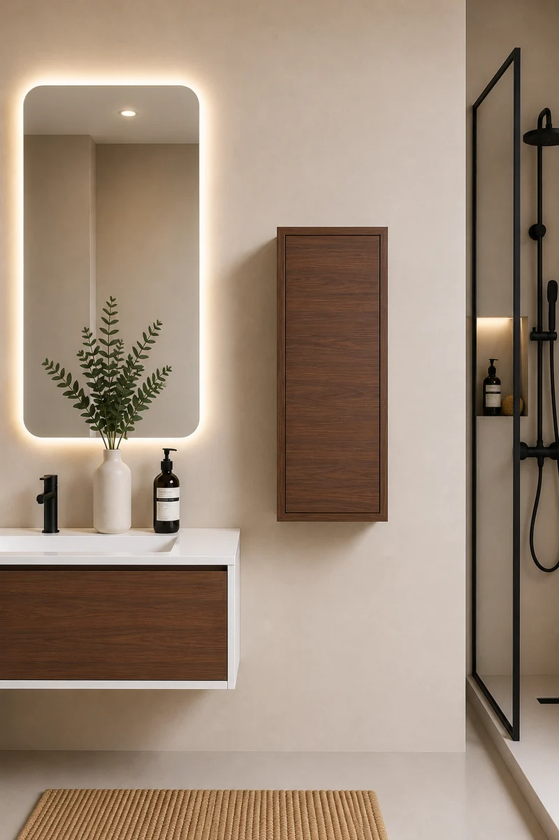 Columna de baño FLORENCIA una puerta 70x35 cm