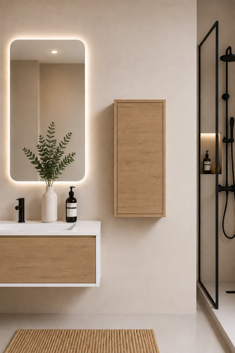 Columna de baño FLORENCIA una puerta 70x35 cm