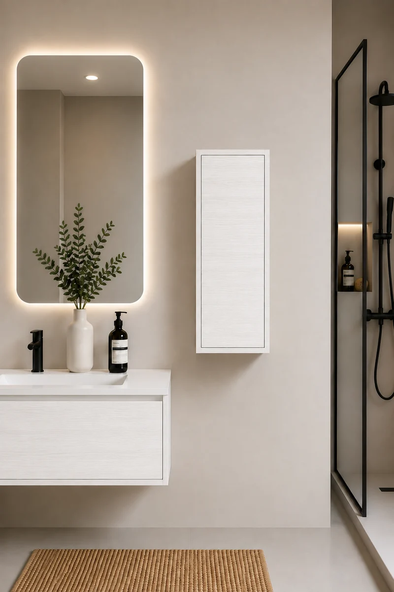 Columna de baño FLORENCIA una puerta 70x35 cm