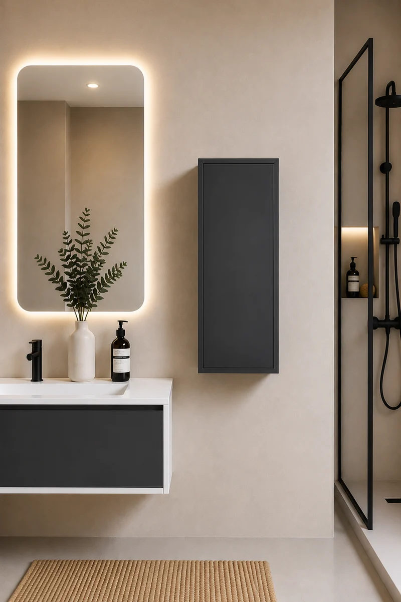 Columna de baño FLORENCIA una puerta 70x35 cm