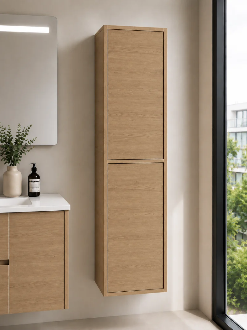 Columna de baño FLORENCIA dos puertas 140x35 cm