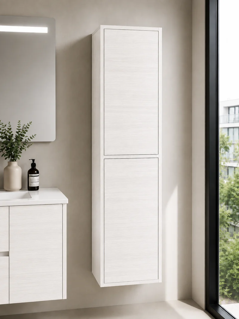 Columna de baño FLORENCIA dos puertas 140x35 cm