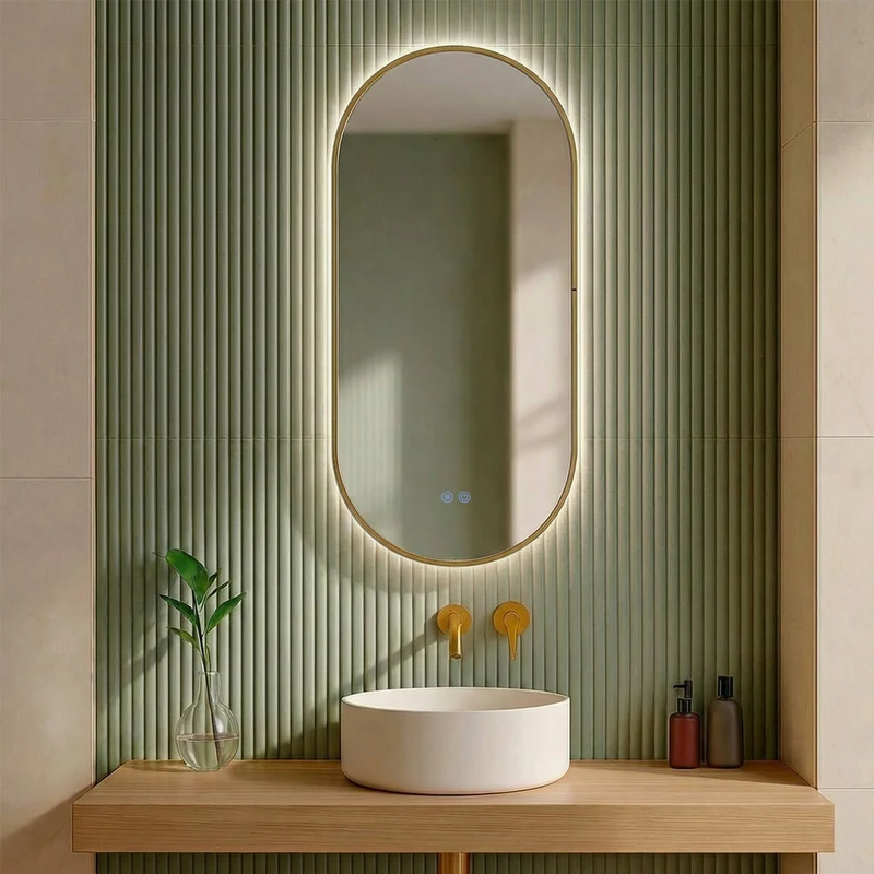 Espejo de baño con luz led Diana