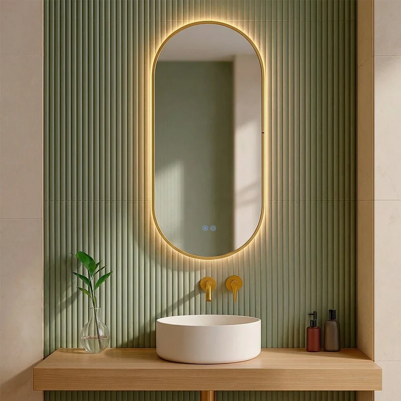 Espejo de baño con luz led Diana