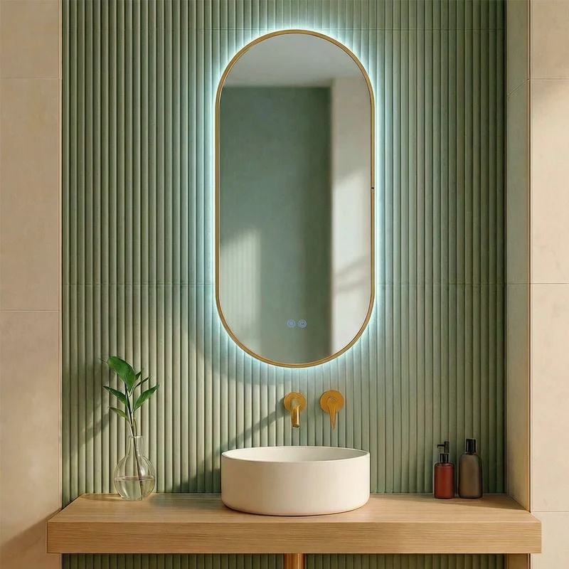 Espejo de baño con luz led Diana