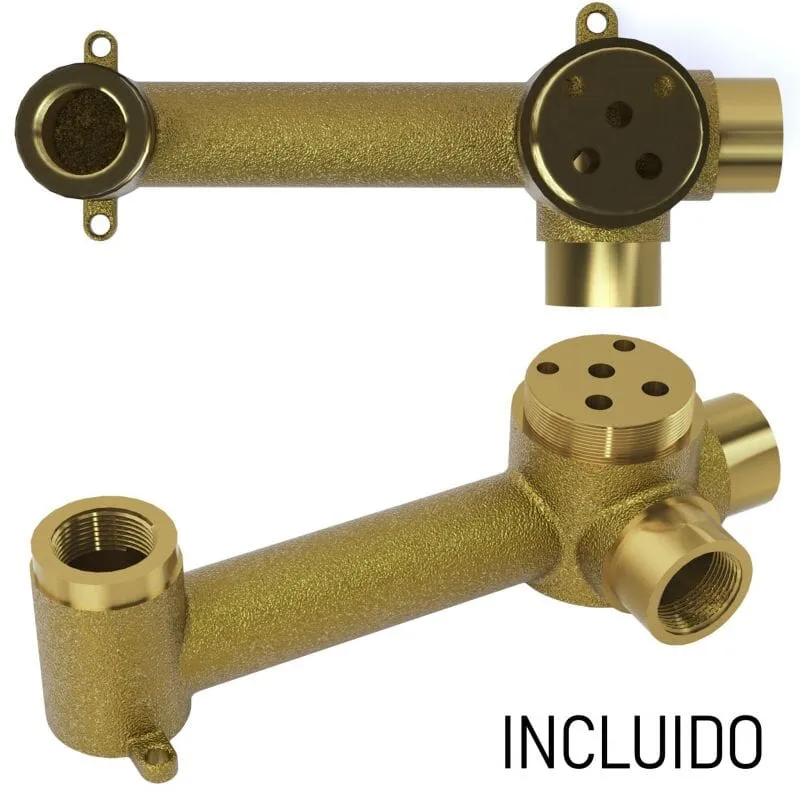 Grifo lavabo empotrado monomando PRAGA cromado