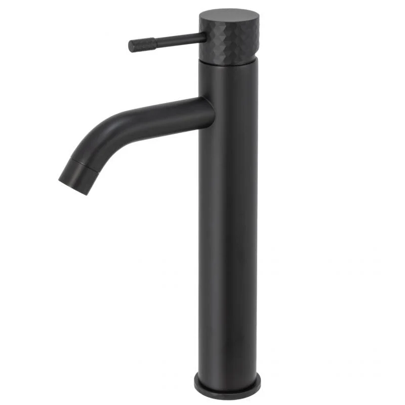 Grifo lavabo alto monomando PRAGA negro mate