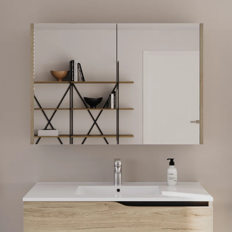 Armoire de toilette miroir MIRANO - 90x70 cm