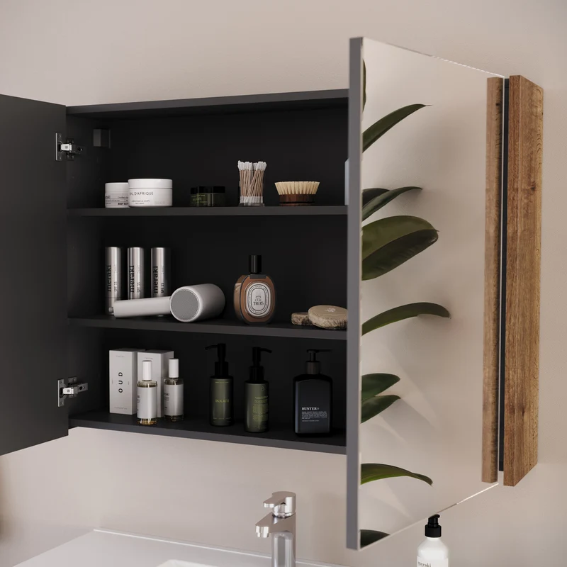 Armoire de toilette miroir MIRANO - 90x70 cm