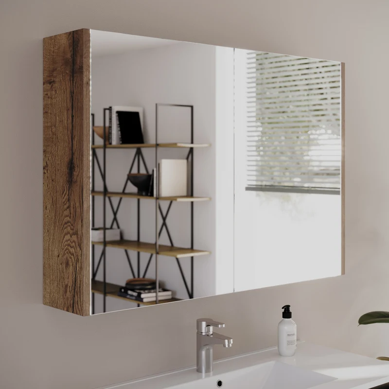 Armoire de toilette miroir MIRANO - 90x70 cm