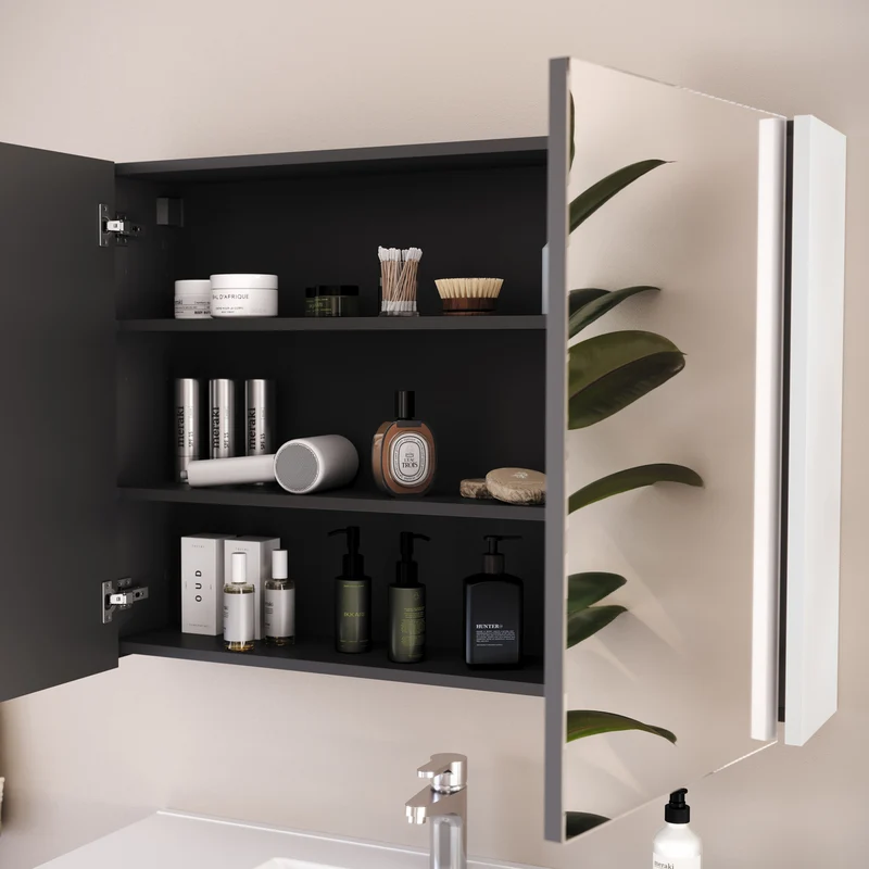 Armoire de toilette miroir MIRANO - 90x70 cm