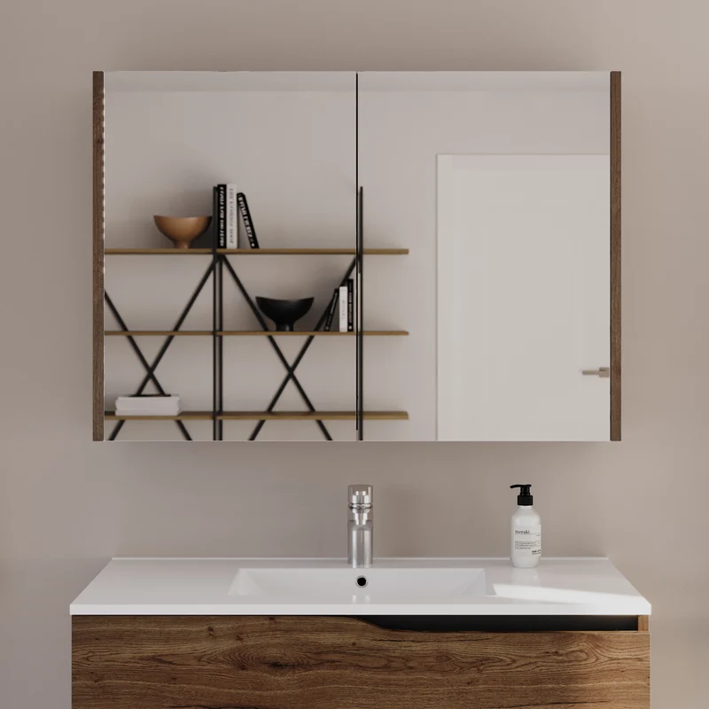 Armoire de toilette miroir MIRANO - 90x70 cm