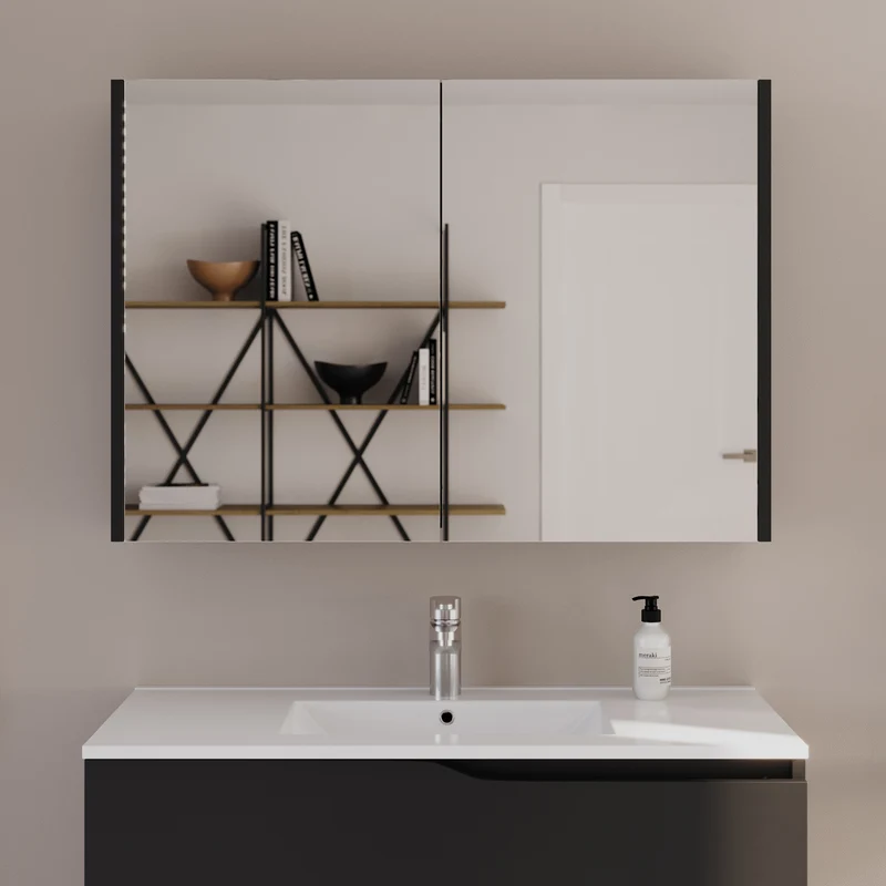 Armoire de toilette miroir MIRANO - 90x70 cm