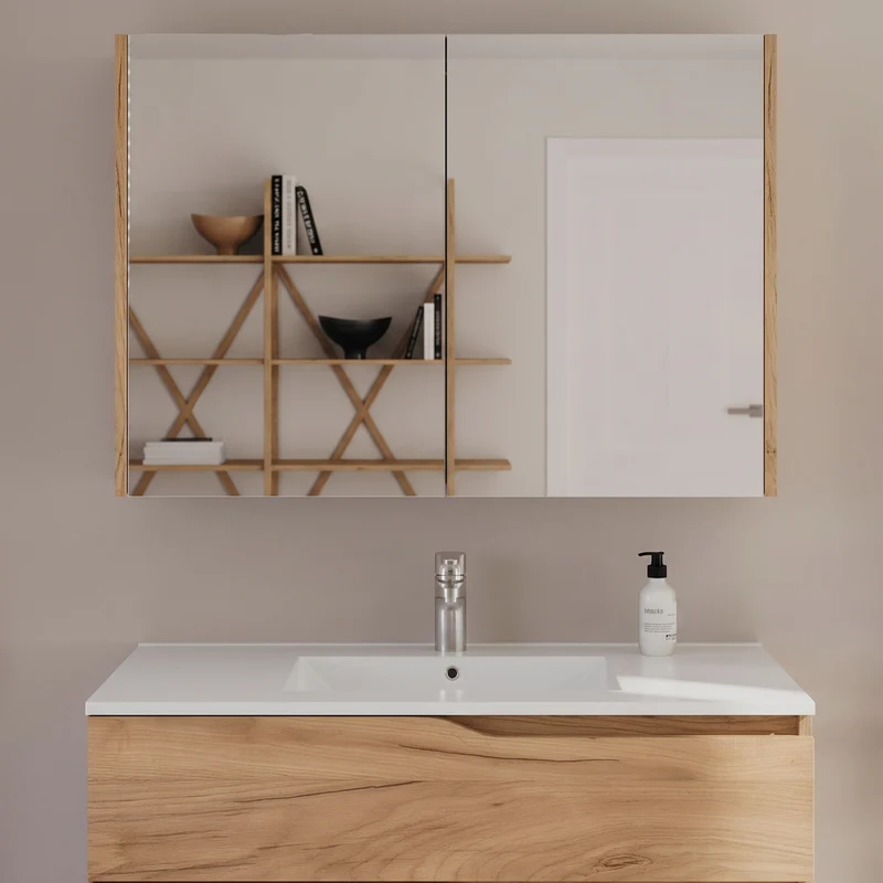 Armoire de toilette miroir MIRANO - 90x70 cm