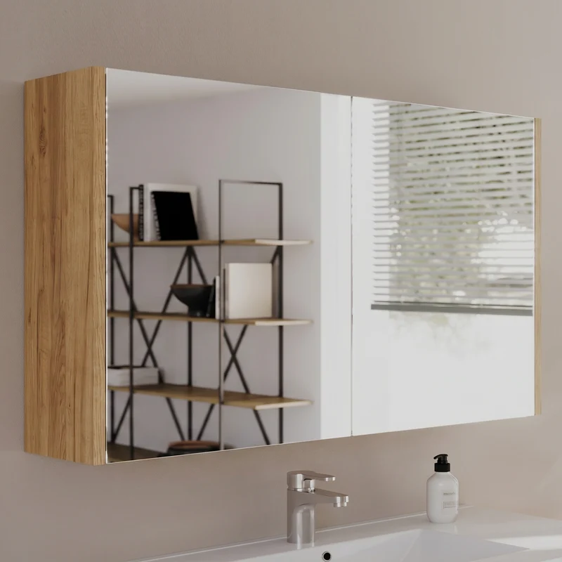 Armoire de toilette miroir MIRANO - 90x70 cm