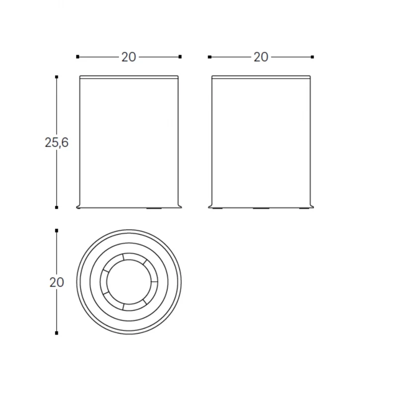 Papelera sin tapa 5L Architect S+