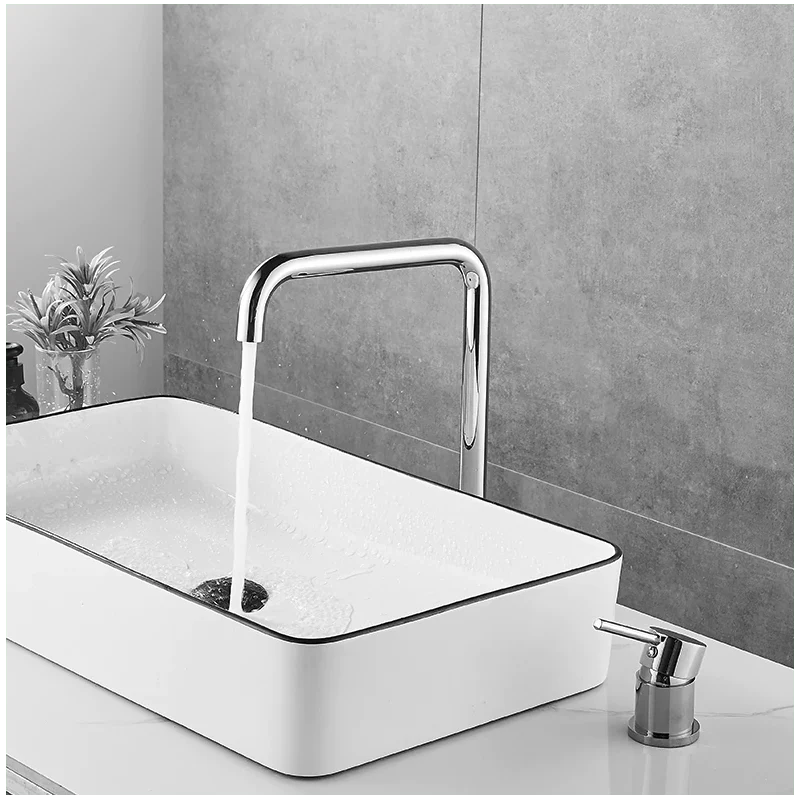Grifo lavabo alto encastrado monomando giratorio ORUNE