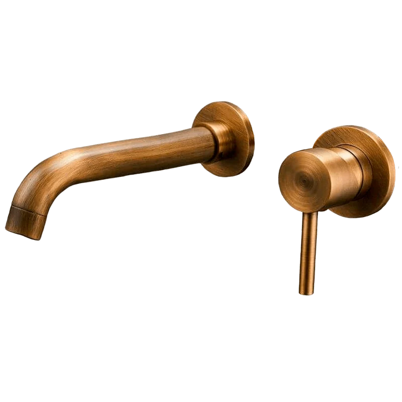 Grifo lavabo empotrado monomando BRAMPTON dorado envejecido