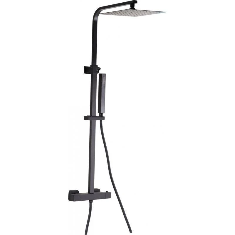 Columna de ducha termostática NILA negro mate