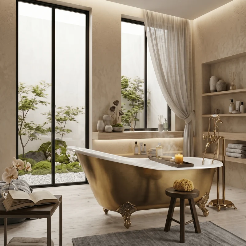 Bañera de Hierro ASHFORD GOLD dorada