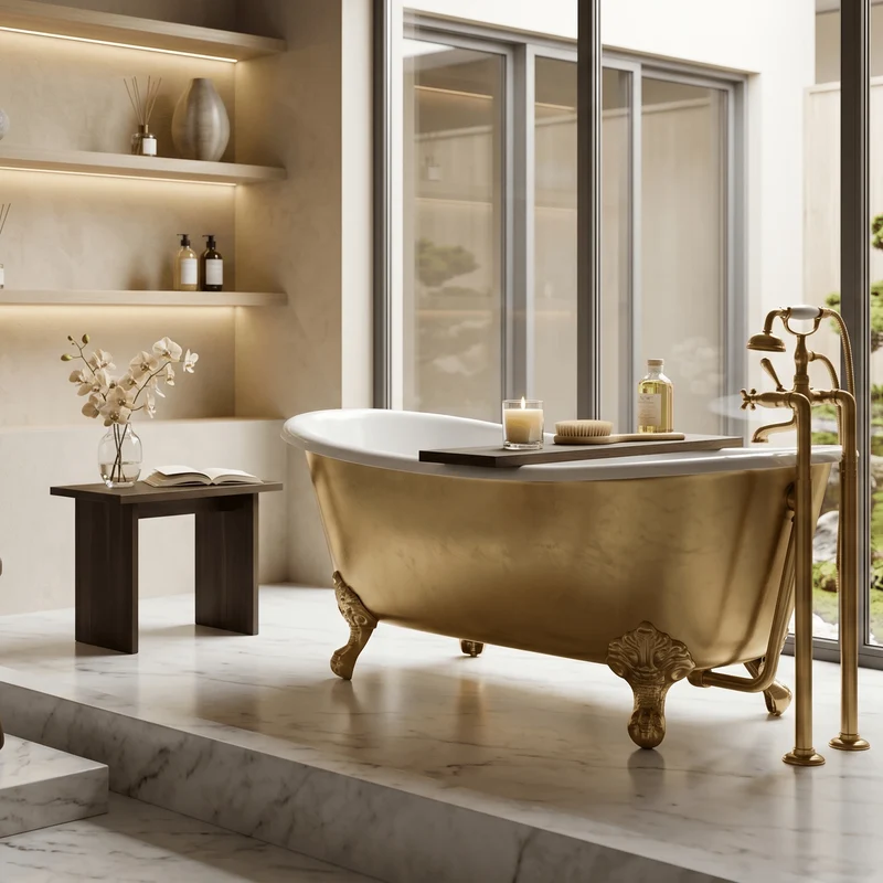 Bañera de Hierro ASHFORD GOLD dorada