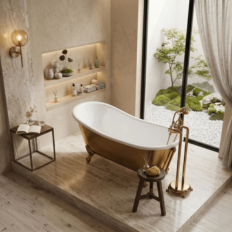 Bañera de Hierro ASHFORD GOLD dorada