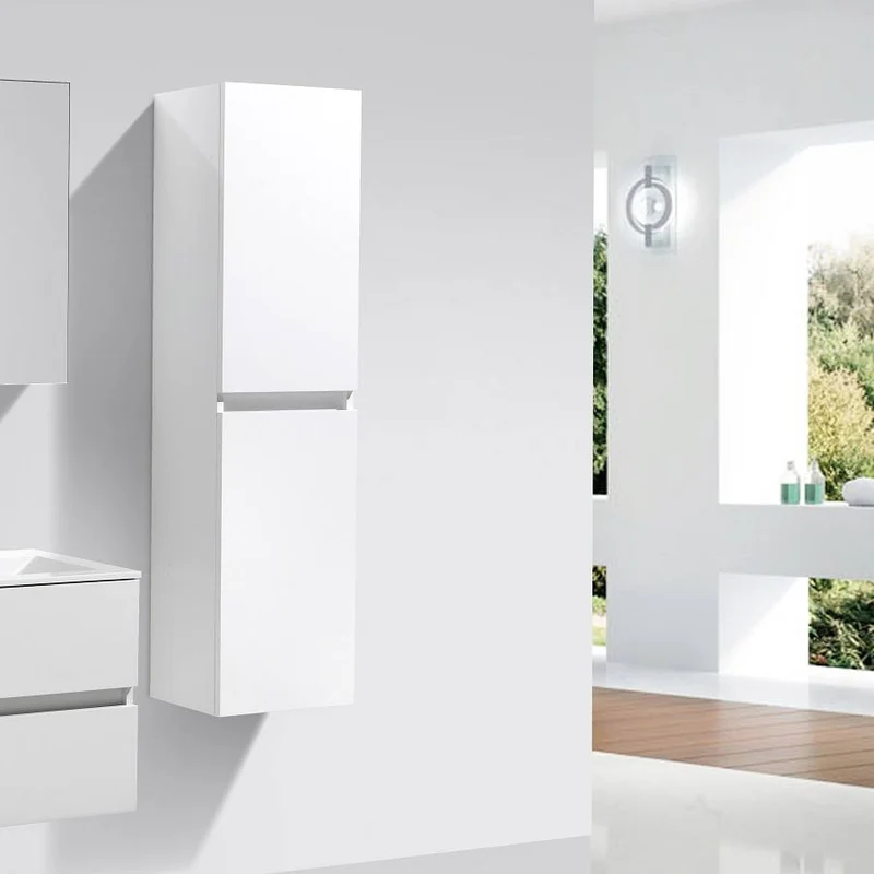 Mueble auxiliar columna 150cm SIENA lacado Blanco