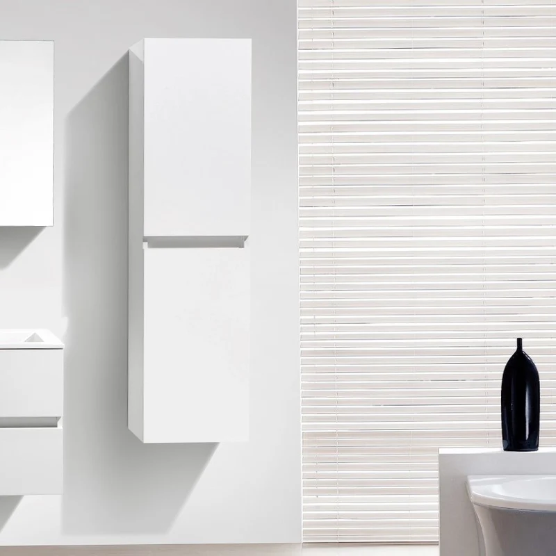 Mueble auxiliar columna 150cm SIENA lacado Blanco
