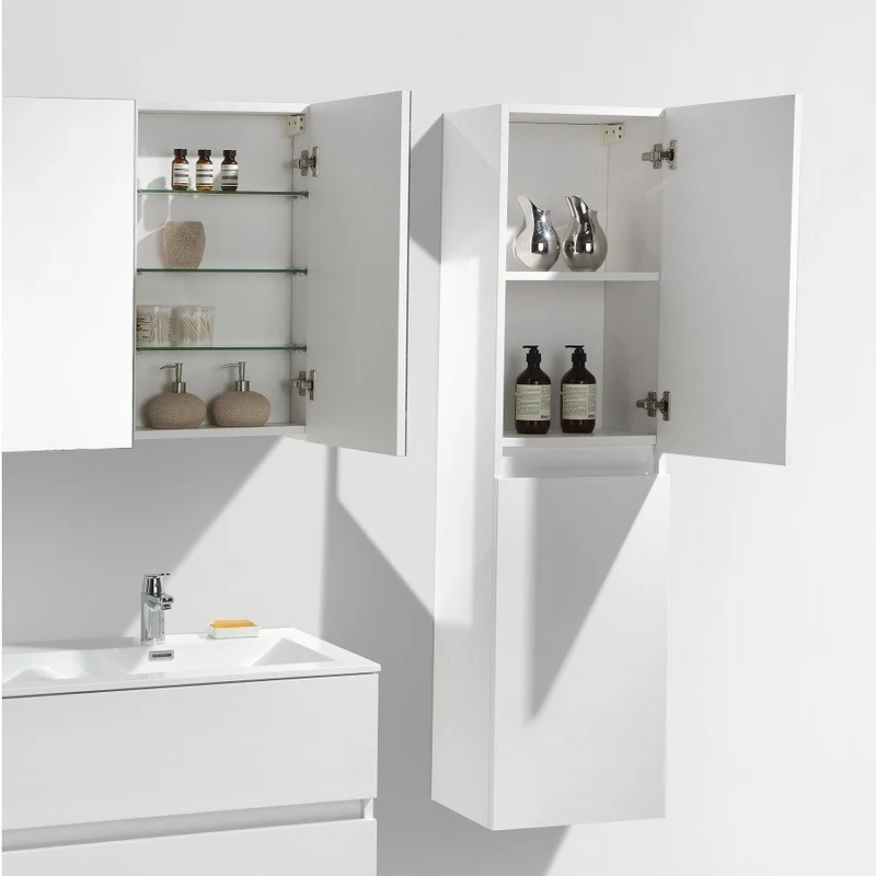 Mueble auxiliar columna 150cm SIENA lacado Blanco