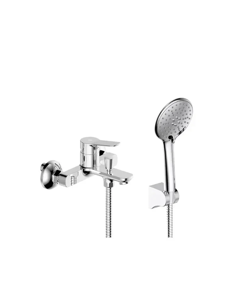 Grifo de lavabo monomando caño alto fabricado en latón con acabado en color blanco Rhio de GME