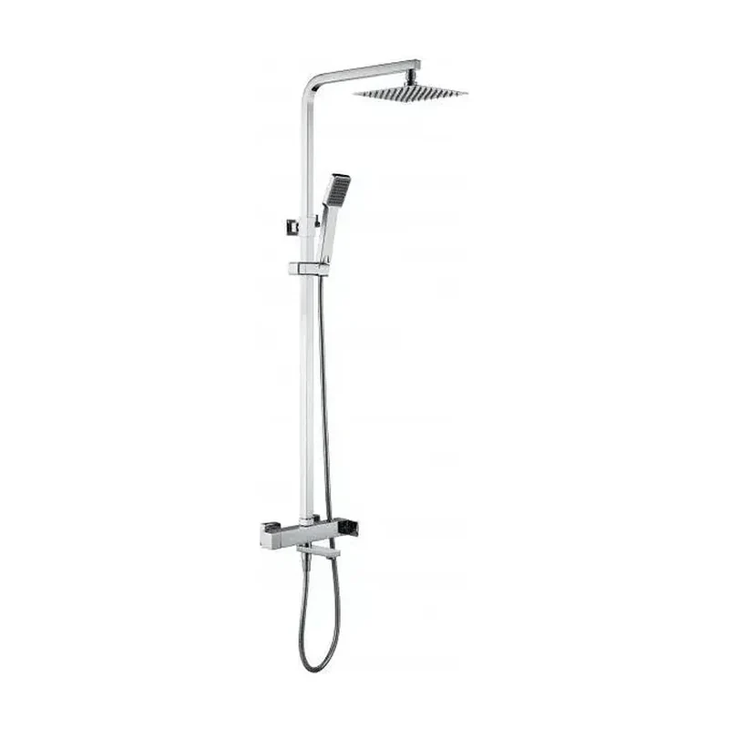 Barra de baño y ducha monomando extensible de latón con acabado cromado Fiyi de Imex