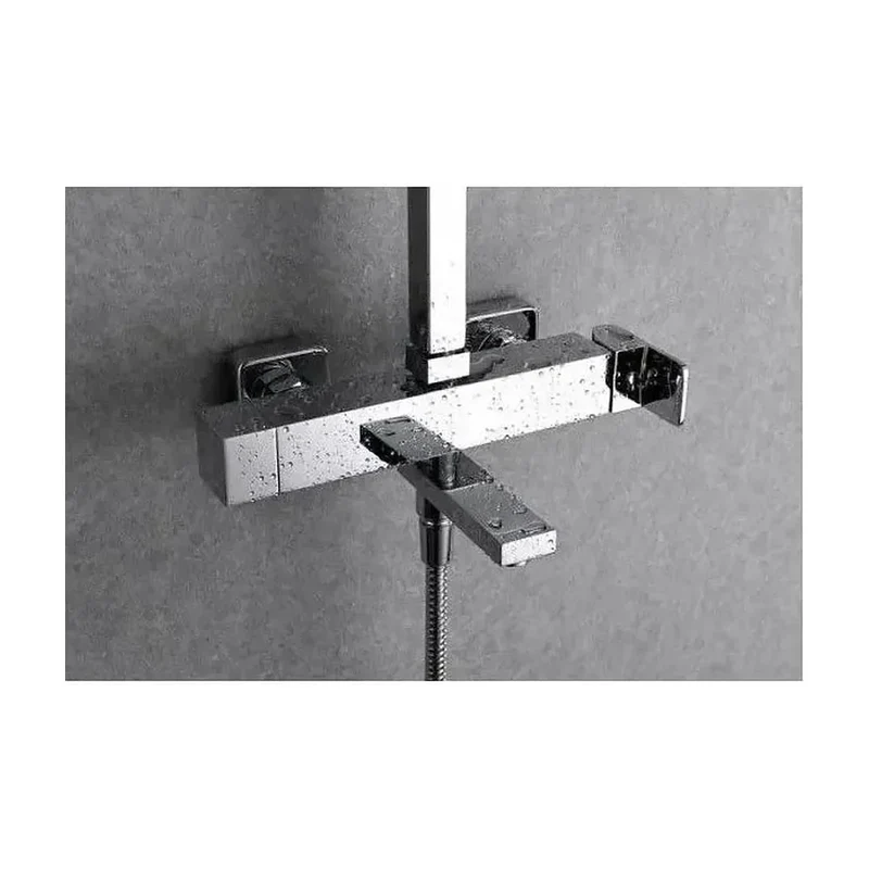 Barra de baño y ducha monomando extensible de latón con acabado cromado Fiyi de Imex