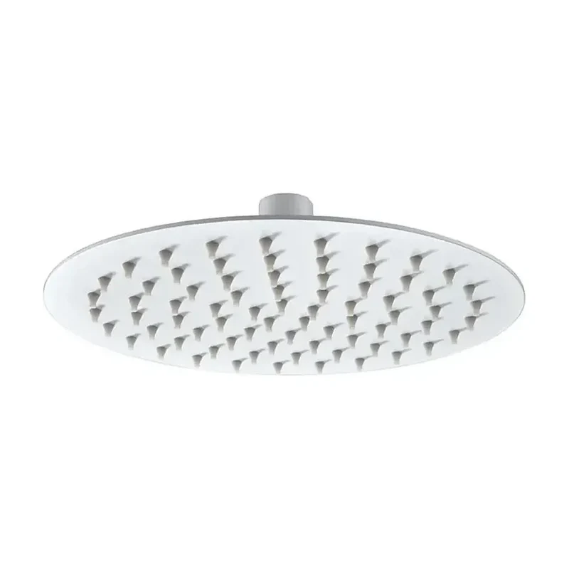 Rociador para ducha de diseño extraplano y moderno con un acabado blanco mate ø20 de Imex