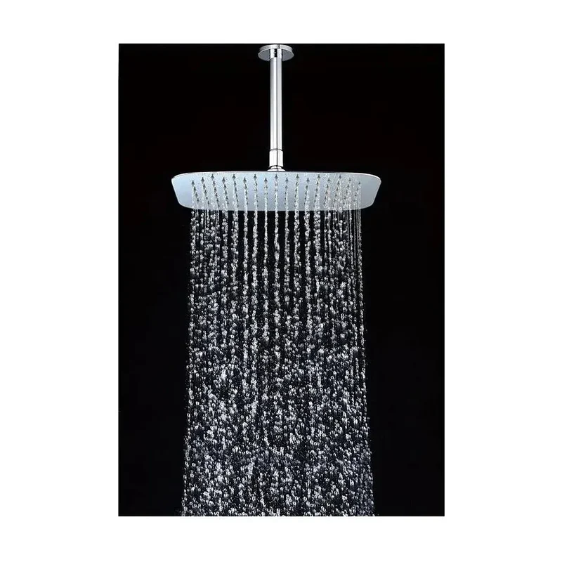 Rociador rectangular con un diseño extraplano para ducha fabricado en acero inoxidable con acabado cromado de 40x25 cm de Imex