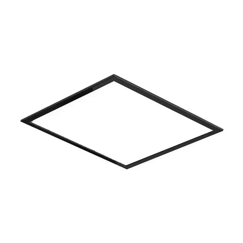 Rociador para ducha cuadrado de diseño moderno y extraplano de acabado negro mate 30x30 de Imex