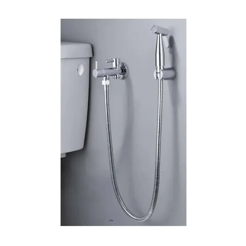 Ducha higiénica con grifo monomando de mango flexible con un acabado cromado Ness de Imex