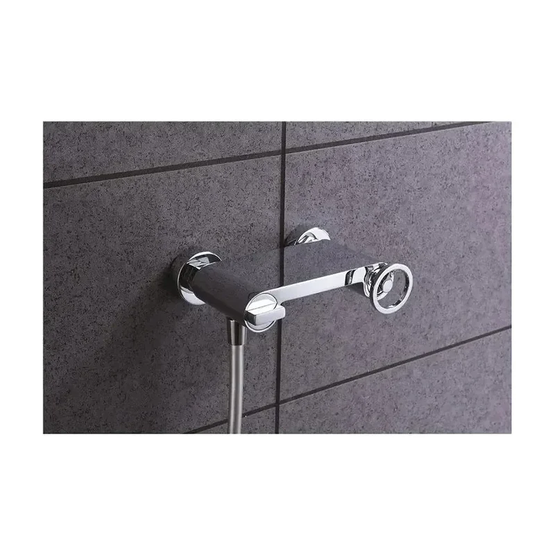Grifo monomando para ducha con un diseño moderno y un acabado cromado Olimpo de Imex