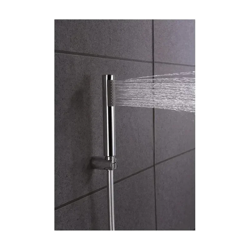 Grifo monomando para ducha con un diseño moderno y un acabado cromado Olimpo de Imex