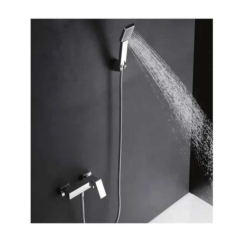 Grifo monomando para ducha y bañera fabricado en latón de acabado cromado Valencia de Imex