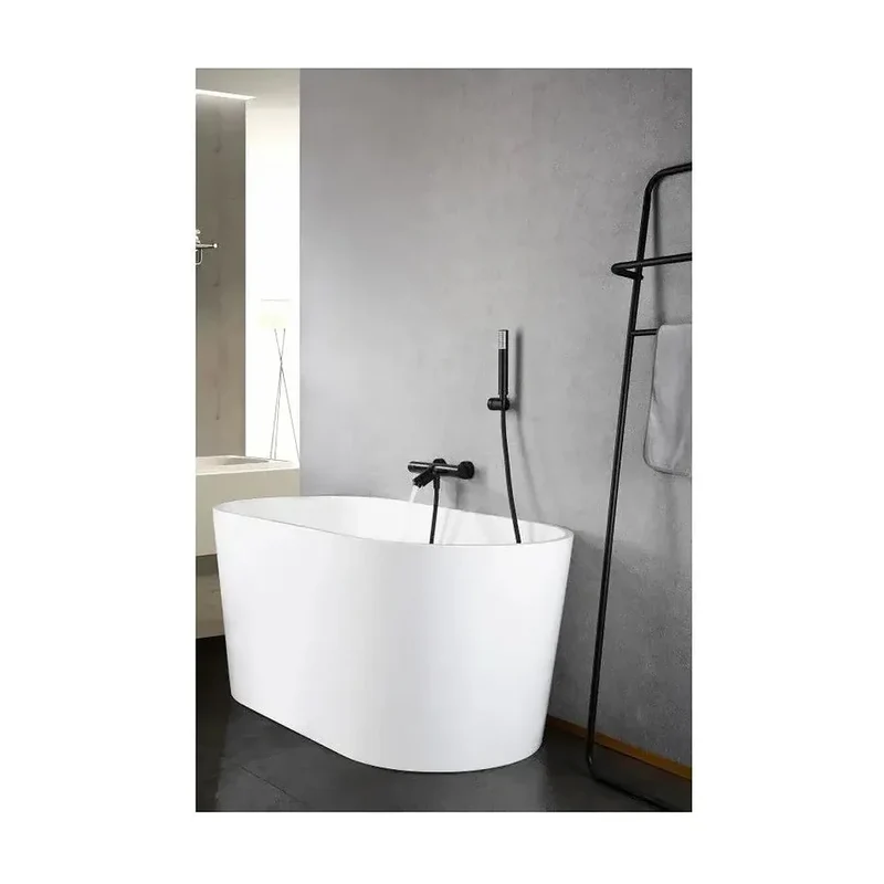 Grifería termostática para bañera y ducha hecha de latón con acabado negro mate Monza de Imex