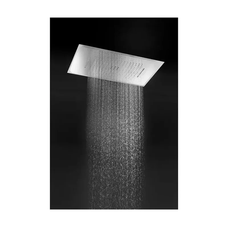 Kit para ducha monomando de pared con un rociador extraplano de acabado cromado Sumatra de Imex